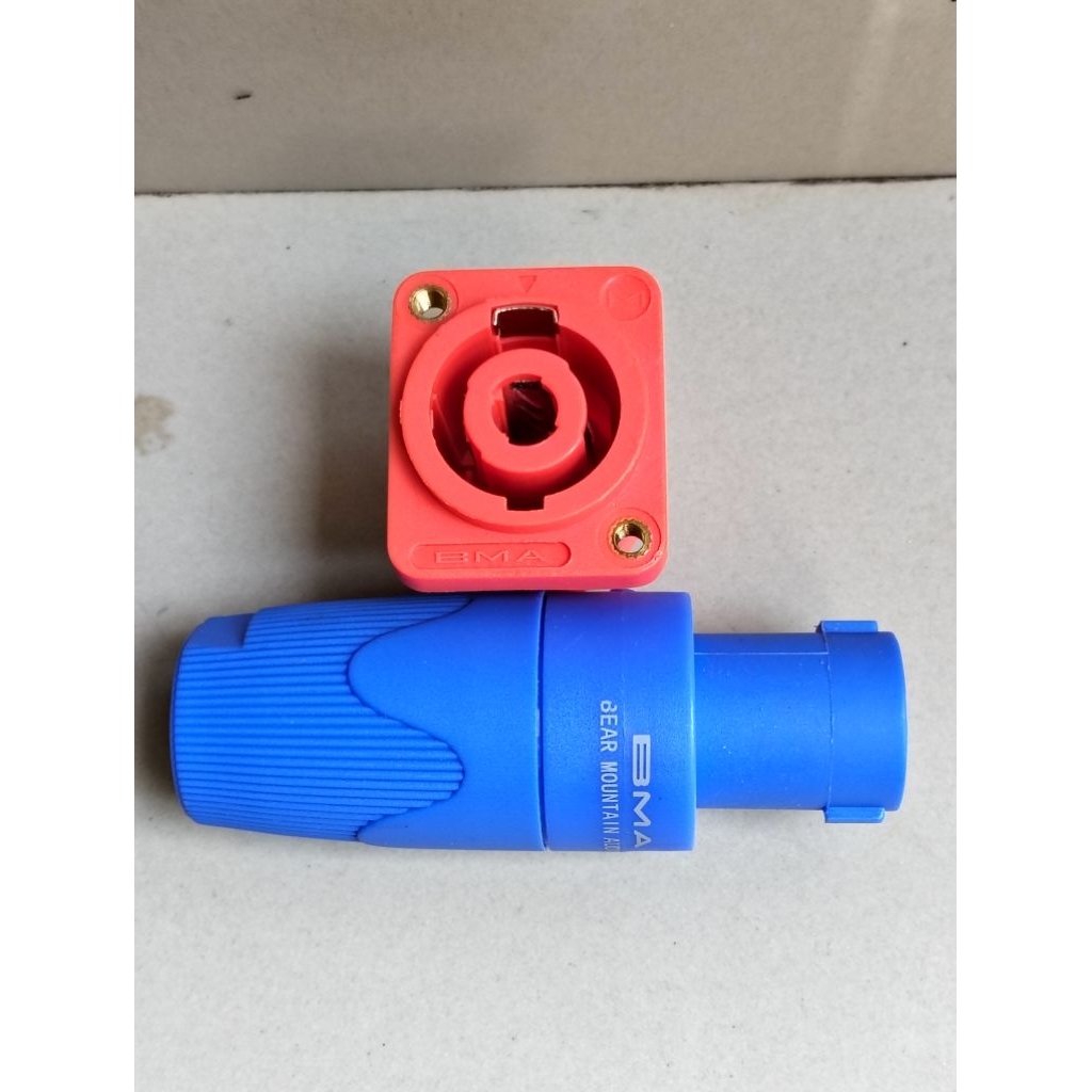 1Set Jack Spikon Bma Biru/Soket Spikon Bma Oren