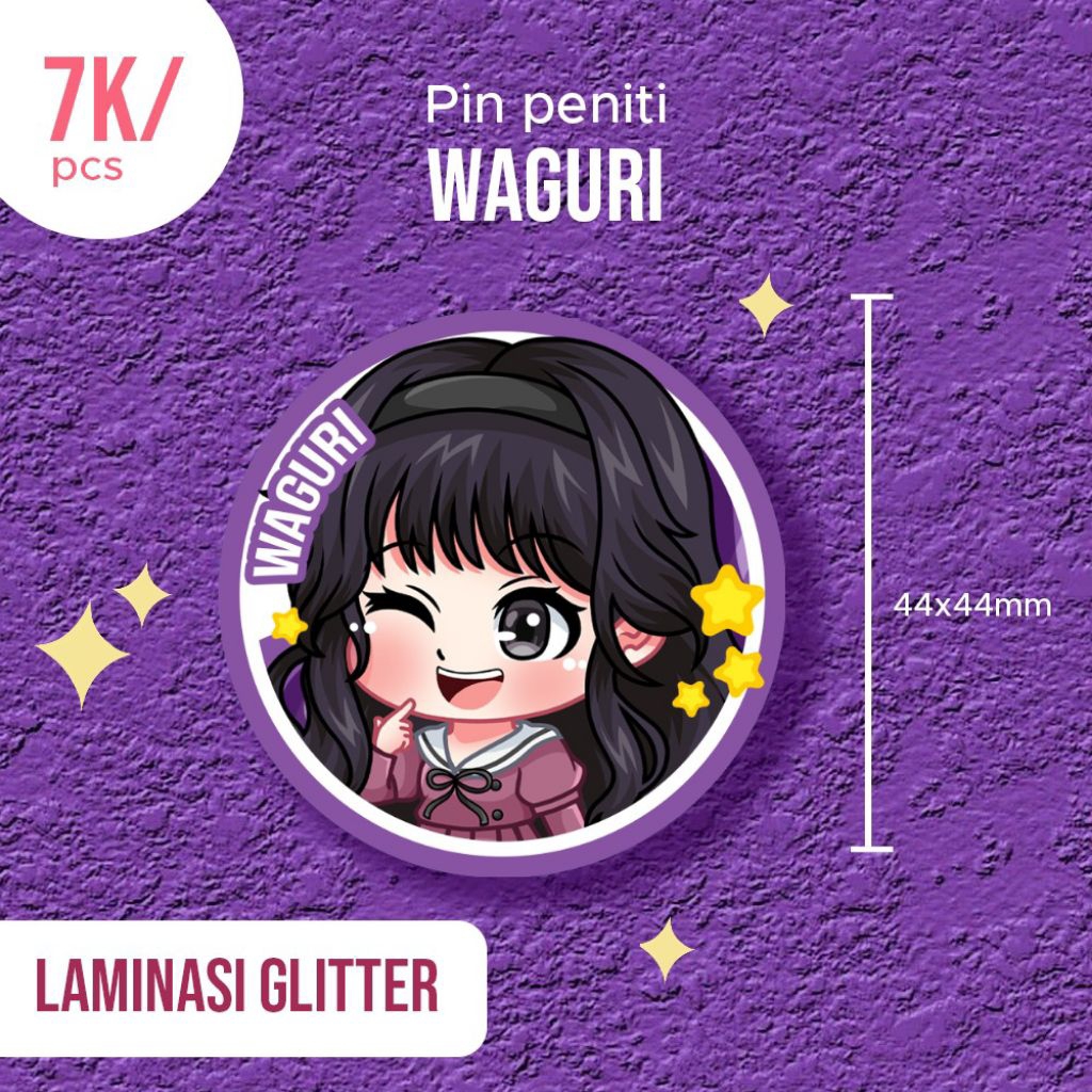 Pin glitter waguri anime kaoru hana wa rin to saku