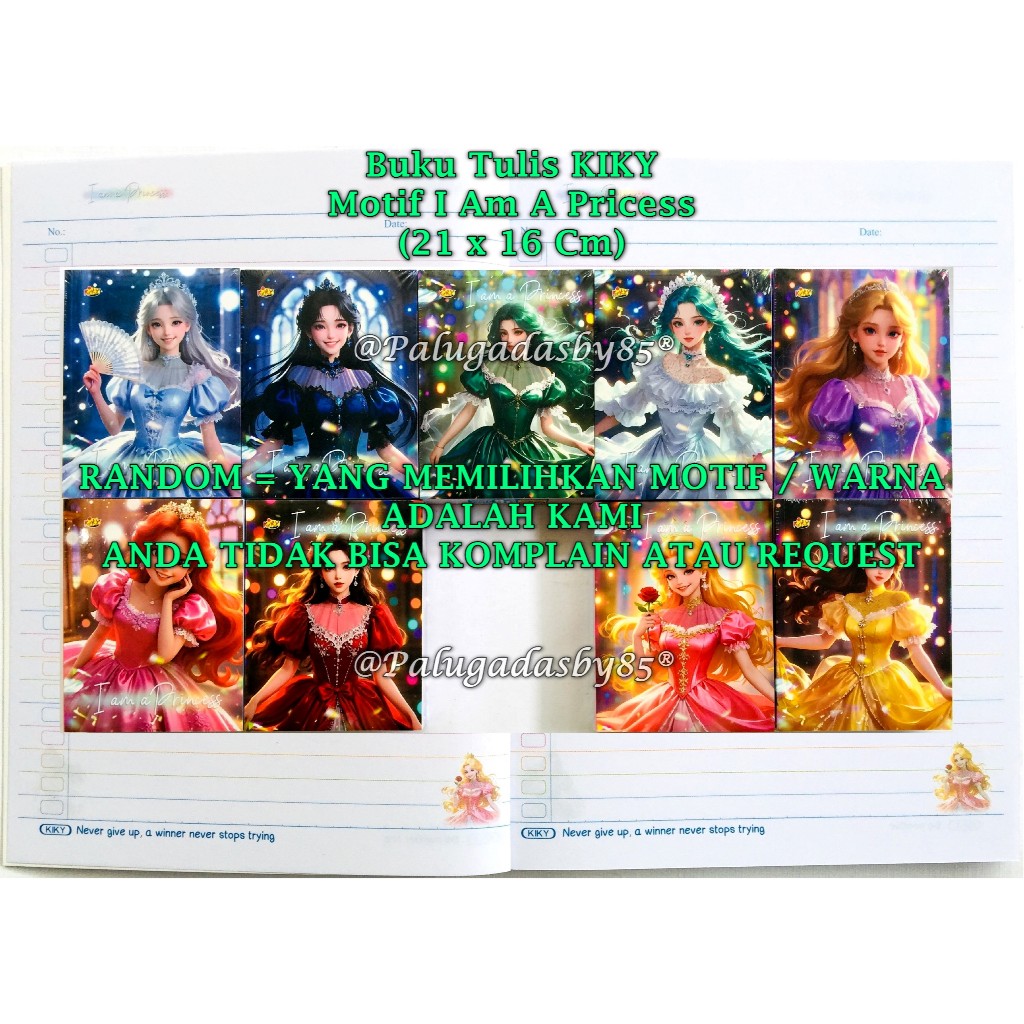 (1 Biji) Buku Tulis KIKY 98 Warna / Kiky Buku Tulis 98 Warna / Buku Tulis 98 Warna Kiky (1 Biji)