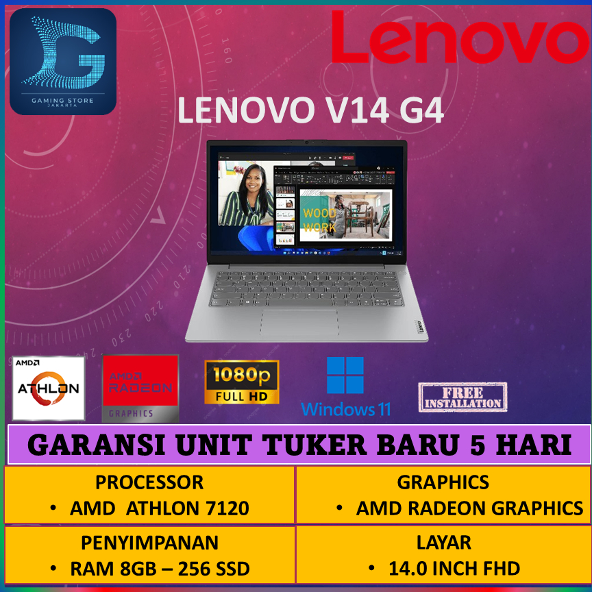 LENOVO V14 G4 ATHLON 7120 8GB 256GB