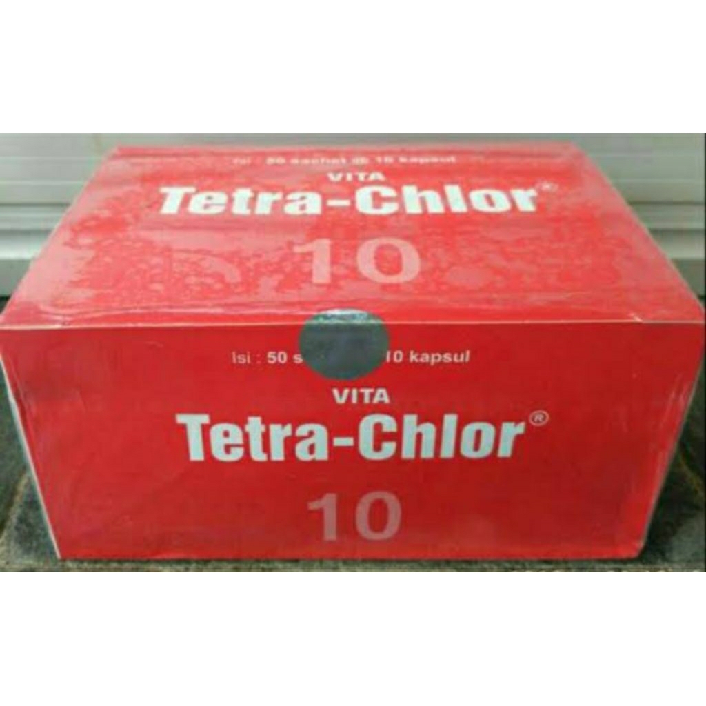 Tetrachlor sachet obat unggas ayam entok bebek ngorok pilek snot
