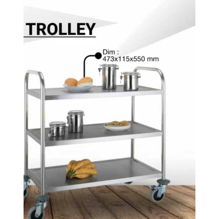 Trolley stainless / troli saji / troli restauran
