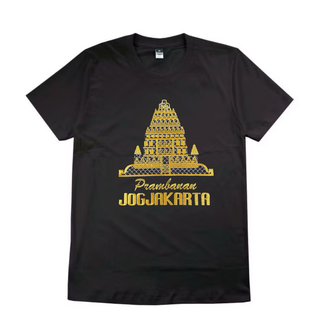 Kaos Bordir Prambanan Kaos Dewasa