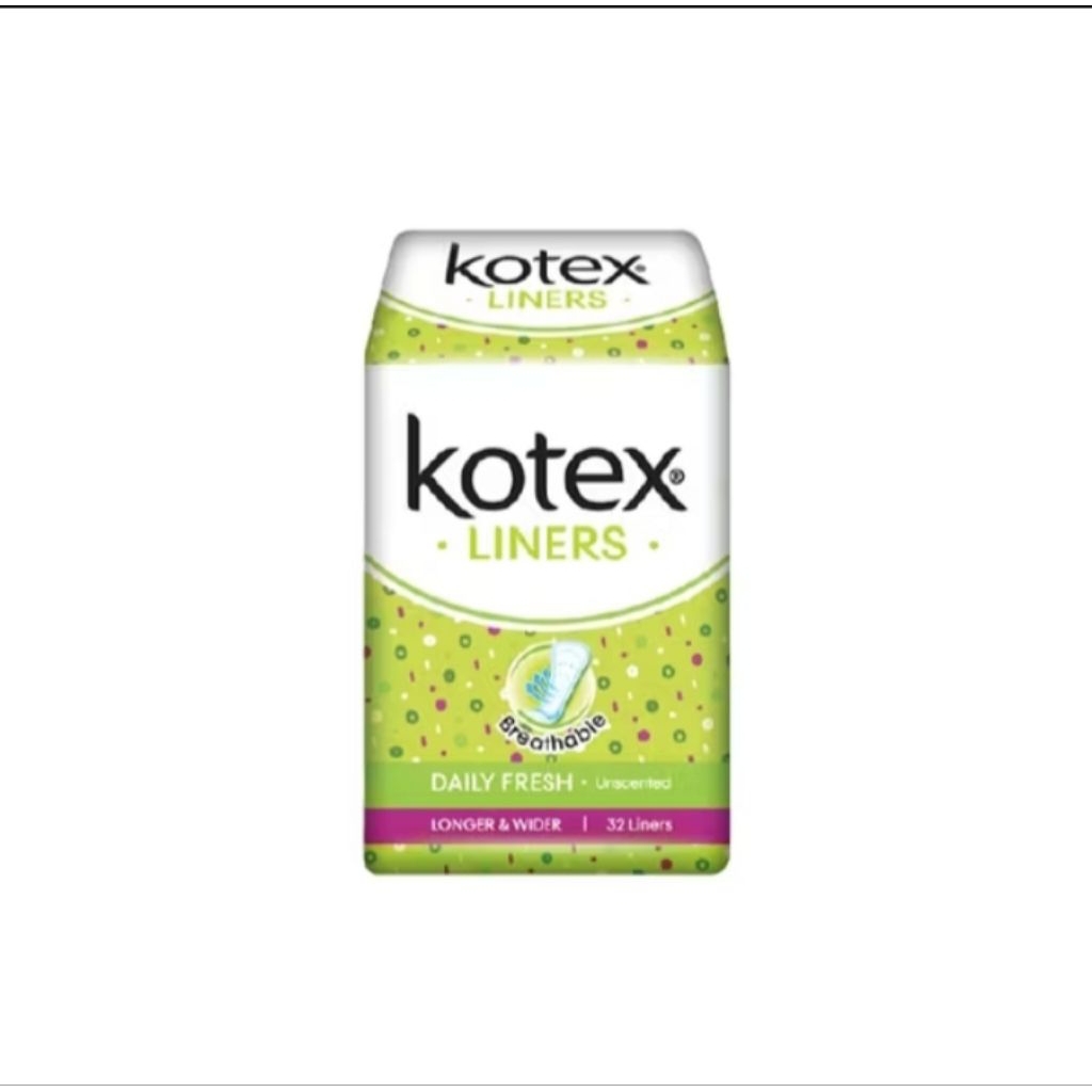 Kotex Pantyliner longer & wider Breathable 32 liners