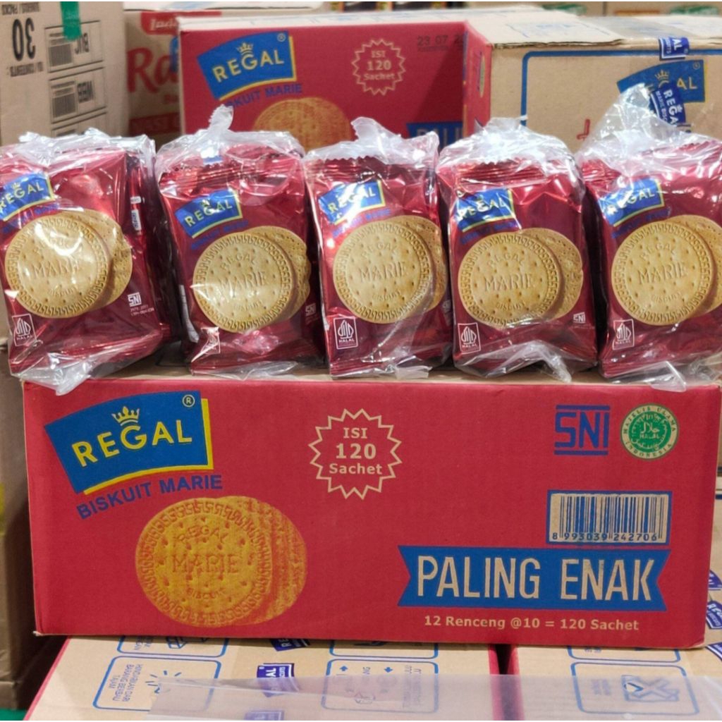 Biskuit Marie Regal 1 Dus Isi 12 Renceng X 10 Pcs