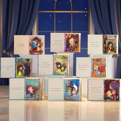 DISNEY X POP MART ORIGINAL DISNEY PRINCESS'S FAIRY TALES SERIES SCENE SETS BLIND BOX