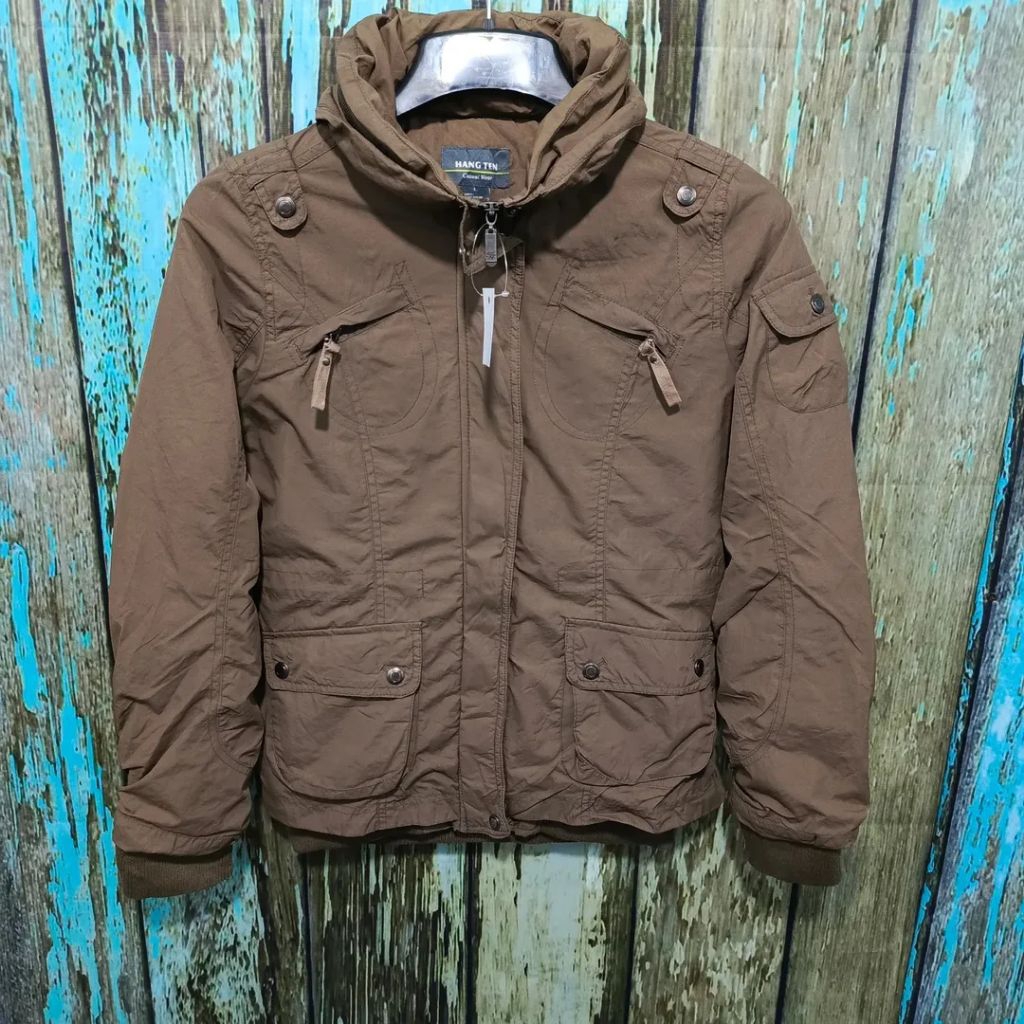 jaket parka HANGTEN tebal size M casual bagus