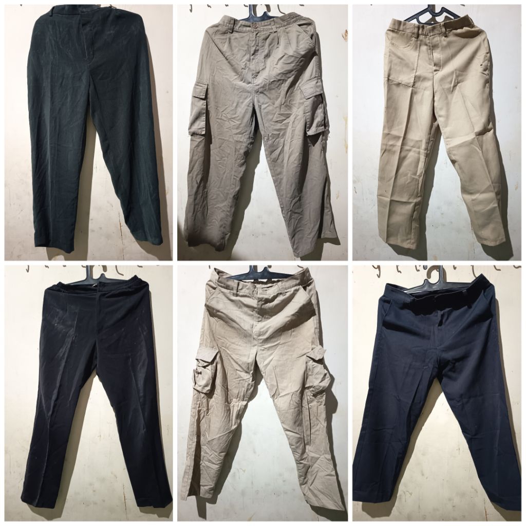 celana kerja pria bahan preloved