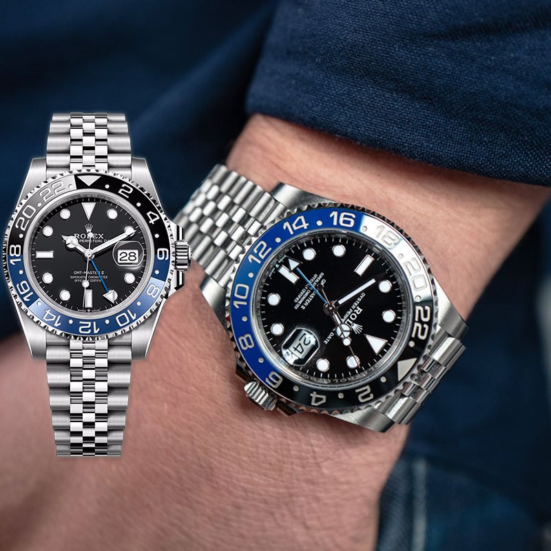 [100% ASLI] Original Jam Tangan Rolex GMT-Master II M126710BLNR-0002 Jam Tangan Pria dan Wanita (Bat