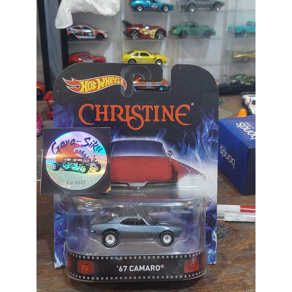 HOT WHEELS RETRO 67 CAMARO CHRISTINE 2013 (OPEN KAP) (SOFT CORNER)