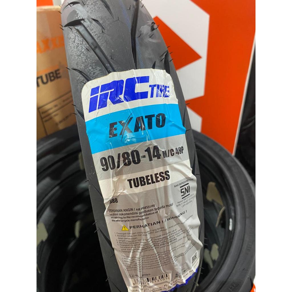 (READY STOCK COD) IRC 90/80-14 EXATO MATIC FREE PENTIL TUBELESS