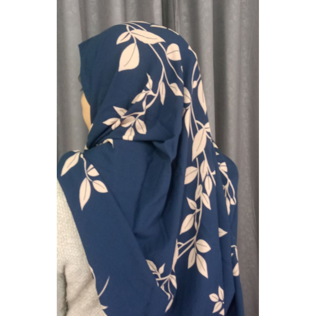 Pashmina instant syar i motif bunga