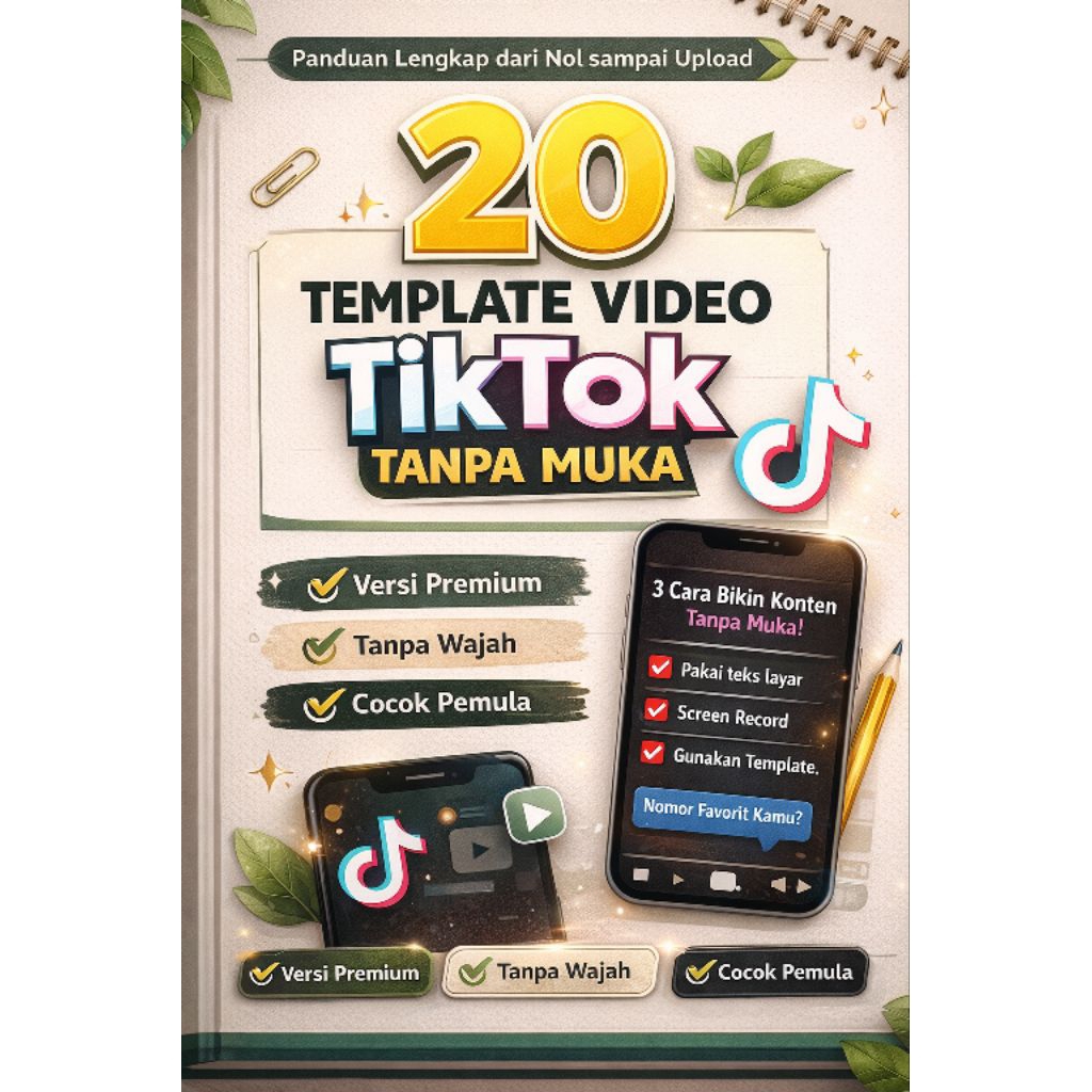 20 template video tiktok siap pakai