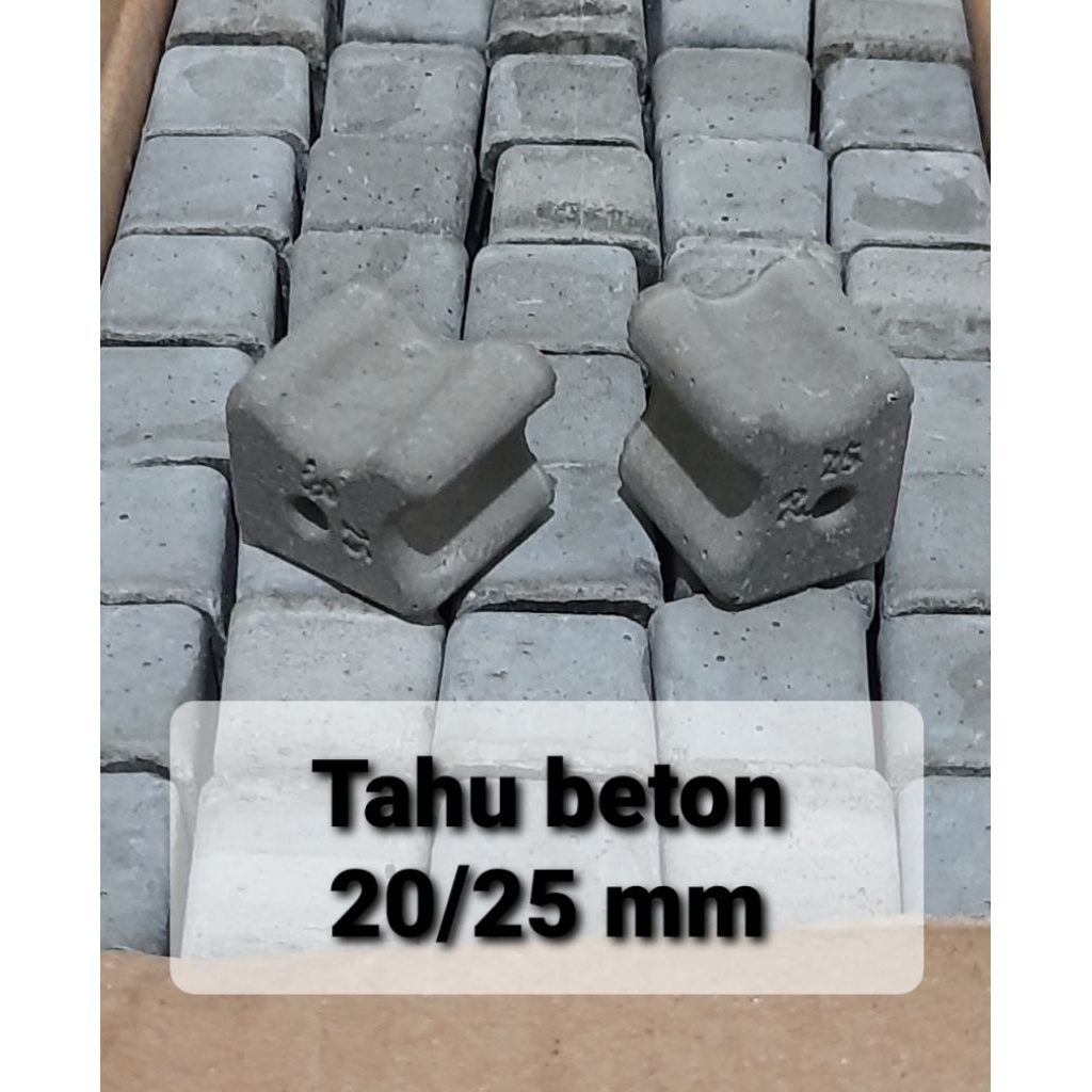 beton decking tahu beton 20/25 isi 300pcs concrete spacer