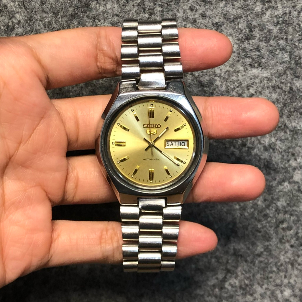 Jual jam seiko 5 gold vintage originals