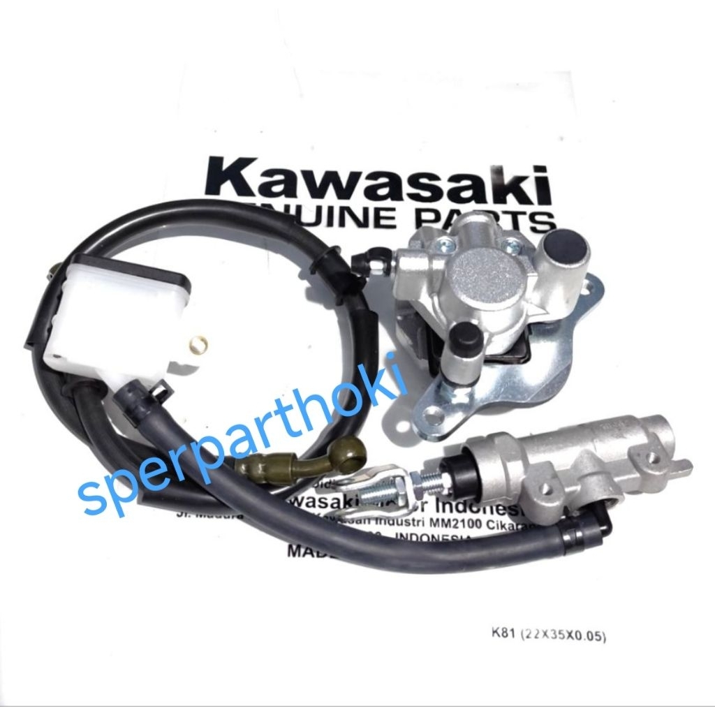 selang rem plus master rem plus kaliper belakang kawasaki klx 150 L S G BF dtacker,klx 230