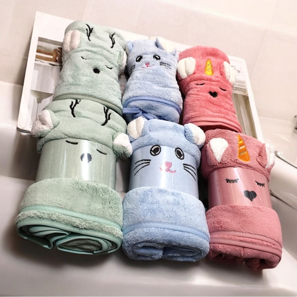 TERACOTTA19 - Handuk mandi anak bayi 1 Set Handuk Bayi & Handuk Leher/Hampers/Gift Set [1 Set]