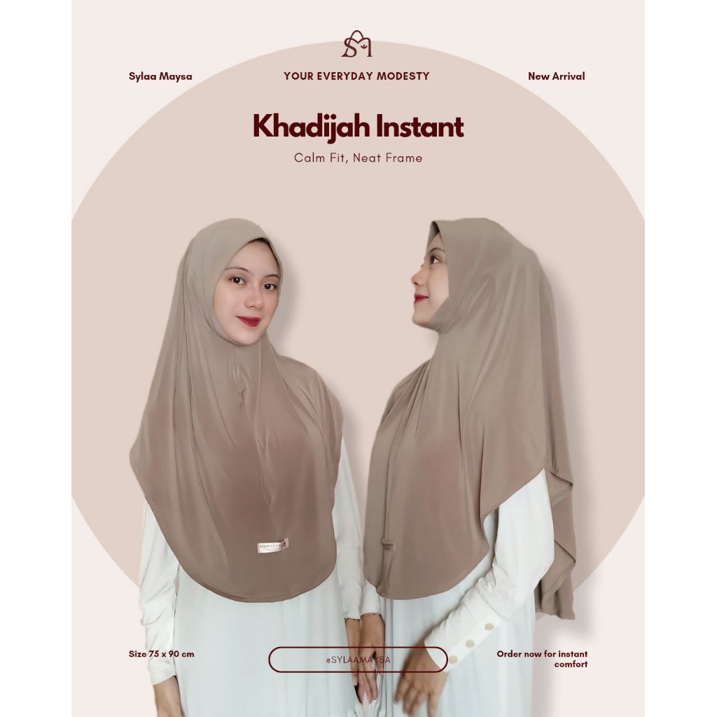 Khadijah Instant | Sylaa Maysa| Hijab dagu | hijab instan malay