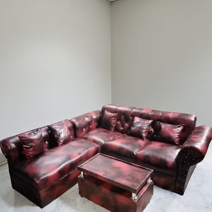 Sofa Jaguar L Wosh Kancing Sudut Oscar Minimalis [FREE ONGKIR]