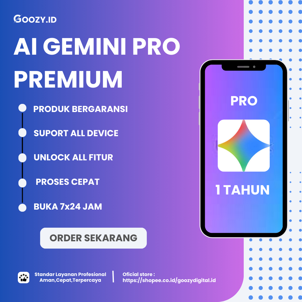 Chat Gemini AI Premium 1 Tahun