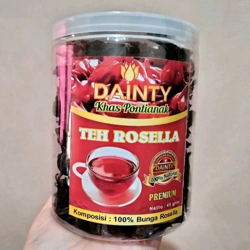 Teh Rosella / Bunga Rosella Kering / Bunga Rosela / Teh Herbal