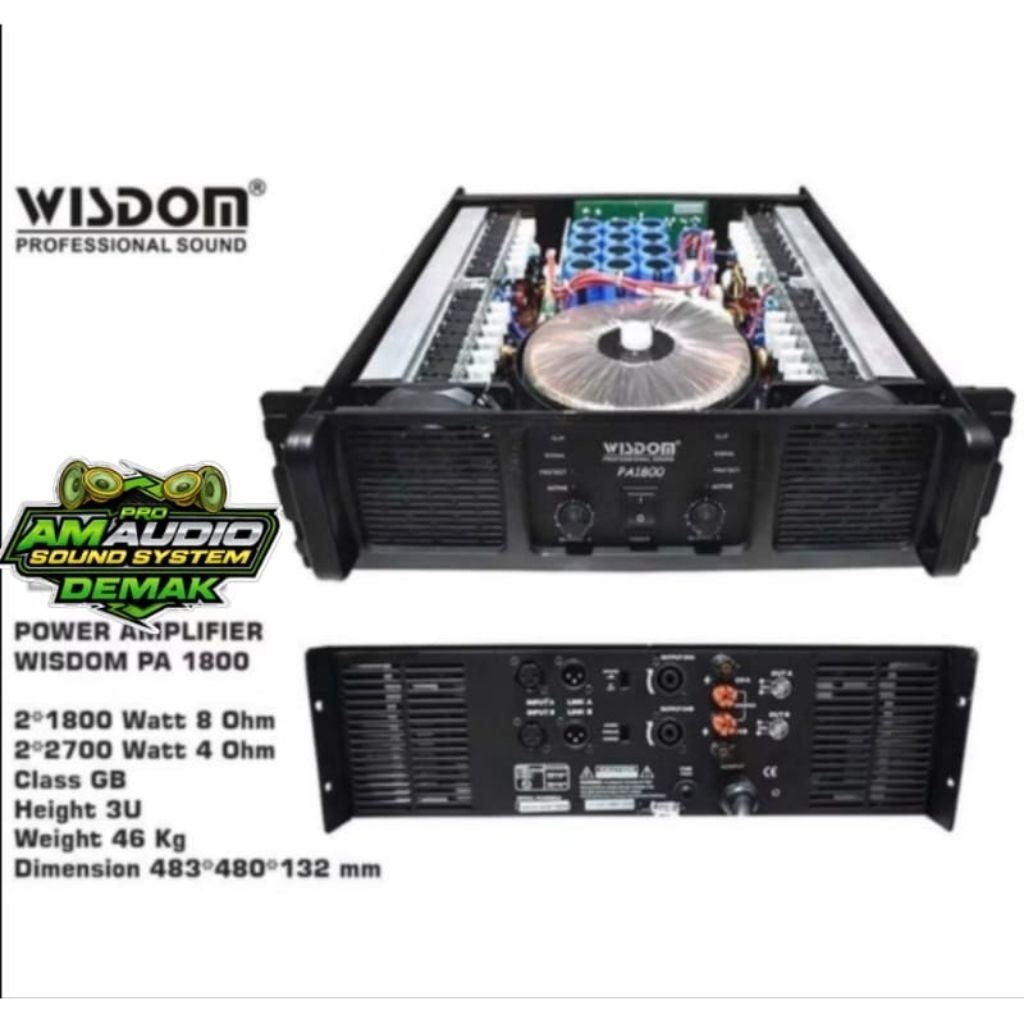 Power Amplifier Wisdom Pa 1800
