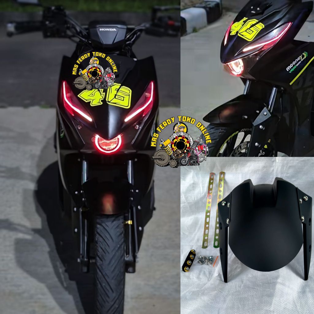 SPAKBOR DEPAN HONDA BEAT STREET SPAKBOR DEPAN MODEL VARIASI BEAT STREET LENGKAP PLAT DAN BAUT TAMBAH