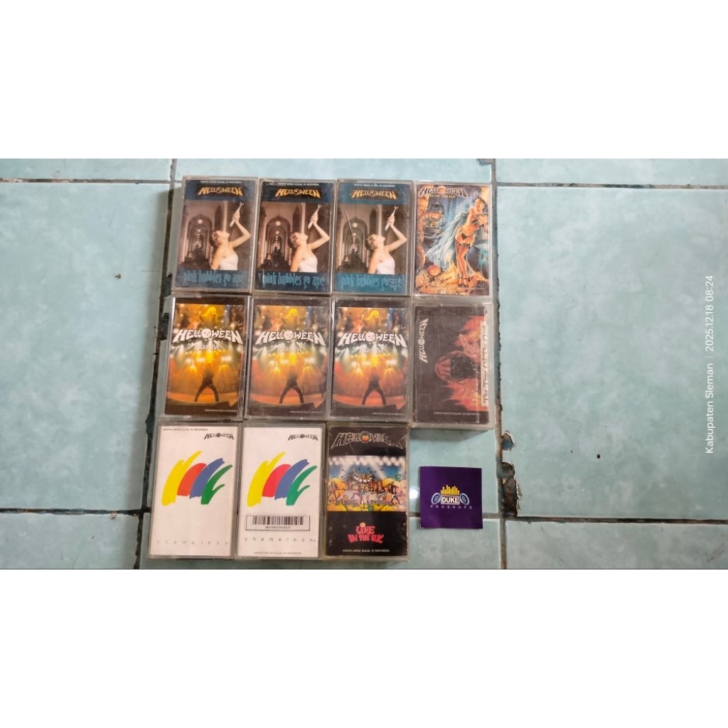 Kaset Helloween Metallica Rock Speed Metal