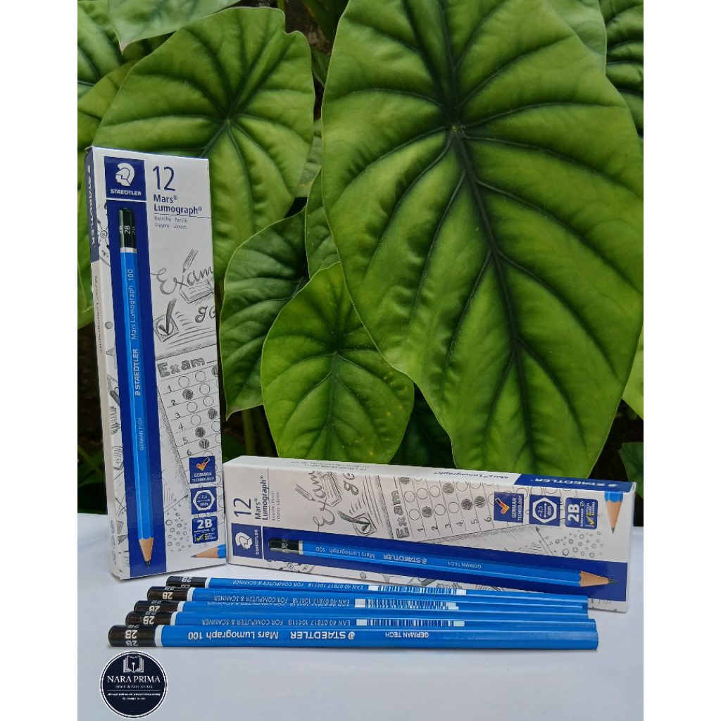 Staedler Pensil 2B 1 Pak Isi 12 Pcs Mars Lumograph 100