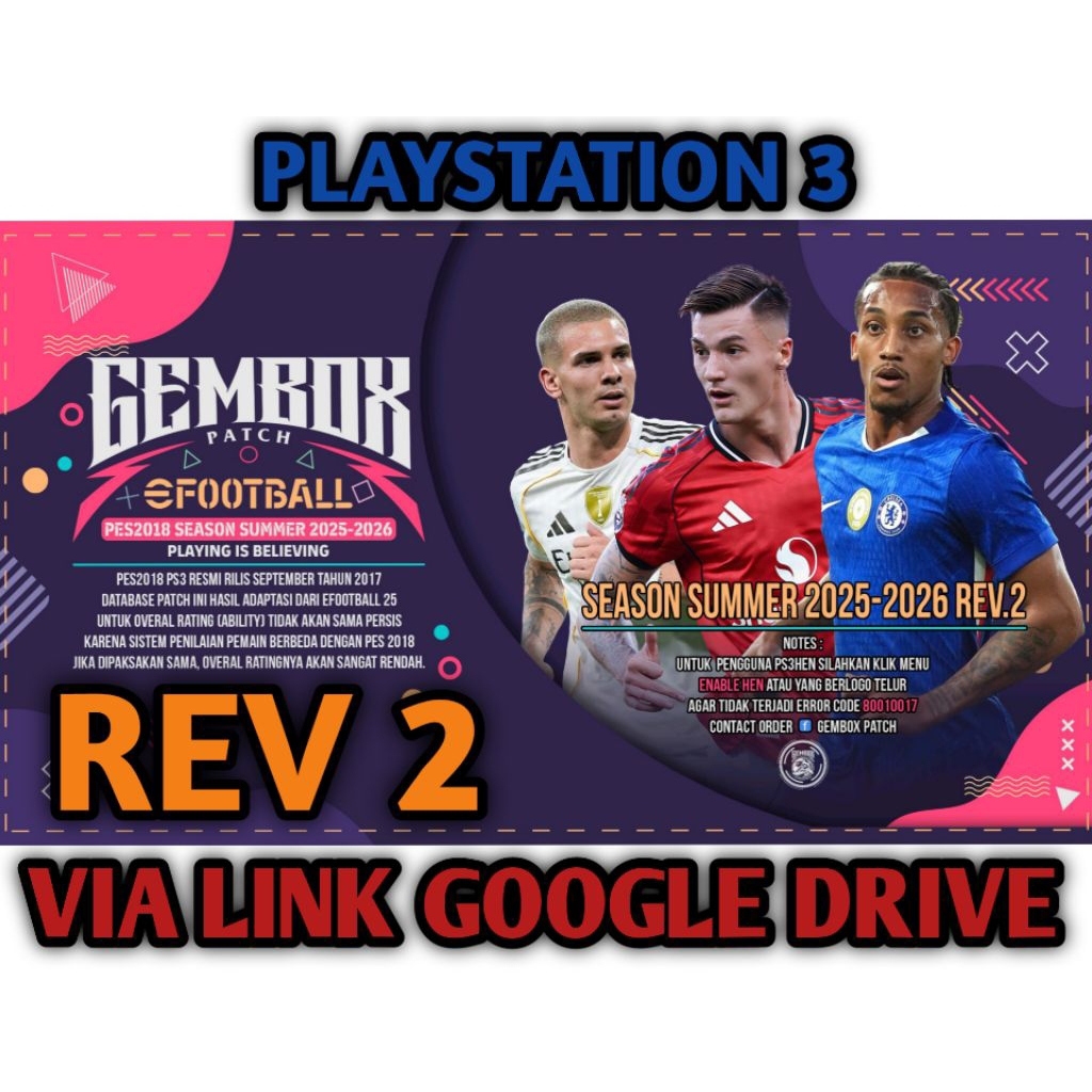 Game Bola PS3 GEMBOX PATCH