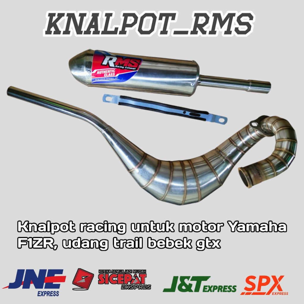 KNALPOT FIZR FULL STAINLESS UDANG TRAIL BEBEK GTX  TERMURAH