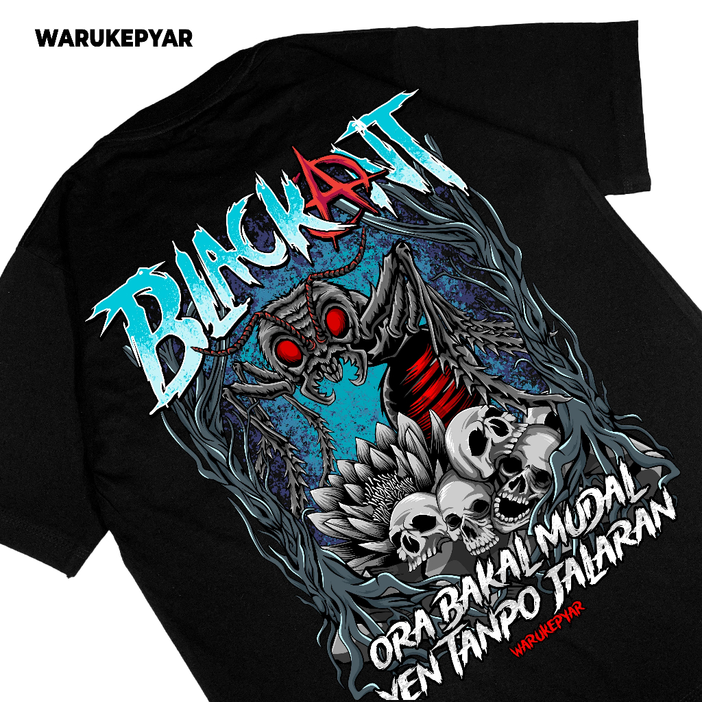 Kaos Black Ant Psht Semut Ireng Distro Waru Kepyar Aesthetic Pria Keren