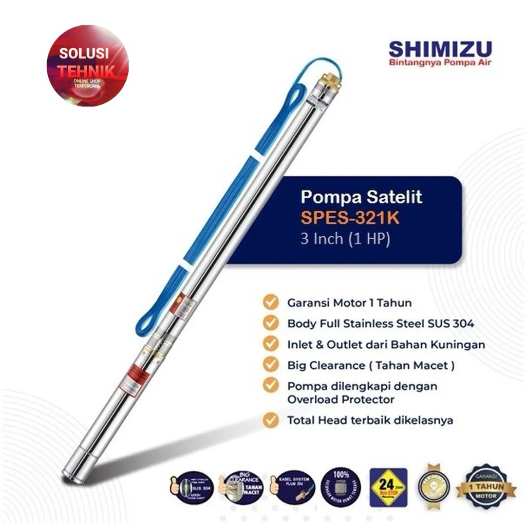 Submersibel Shimizu Spes 321K Pompa shimizu Jetpump sibel Rendam Spes 321K 1 HP