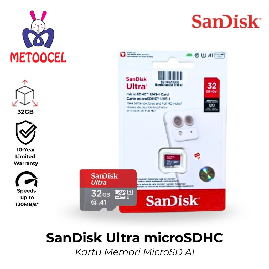 Kartu memori Sandisk 32GB A1 MicroSD