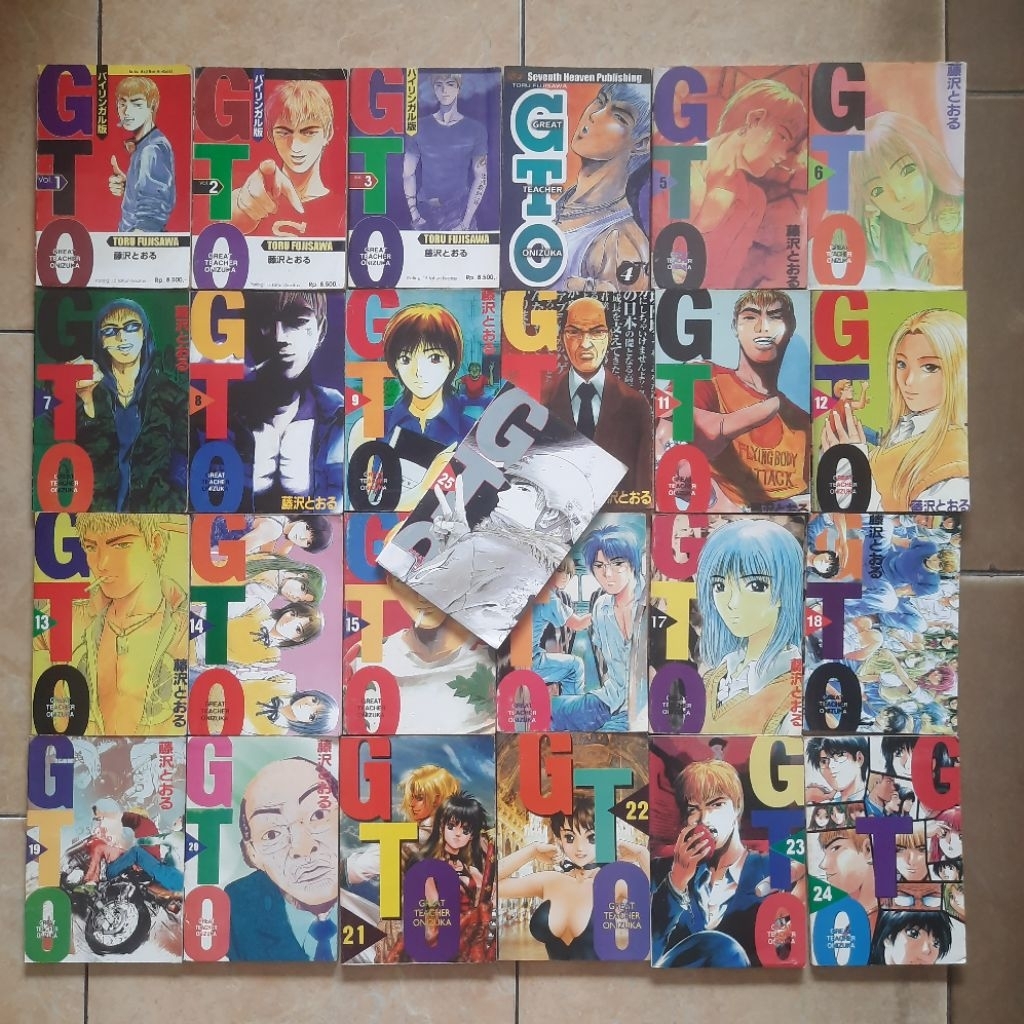 Fullset Komik GTO Great Teacher Onizuka 1 - 25 Tamat Toru Fujisawa Original