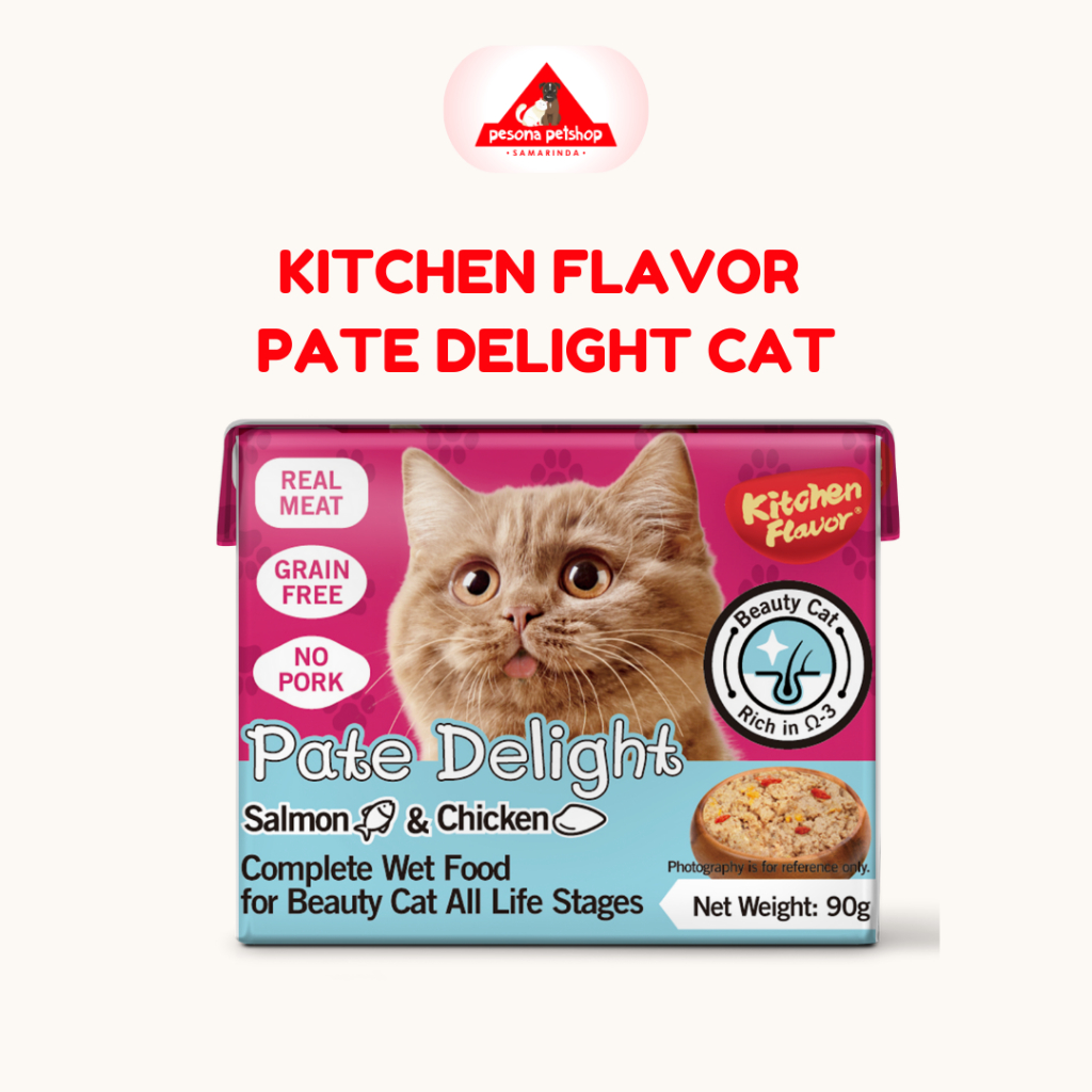 Kitchen Flavor Pate Delight Cat Wet Food Makanan Basah Kucing