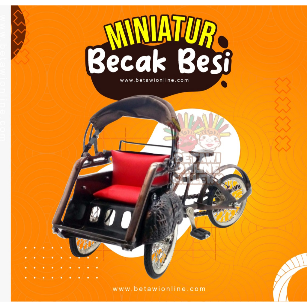 Miniatur Becak Besi