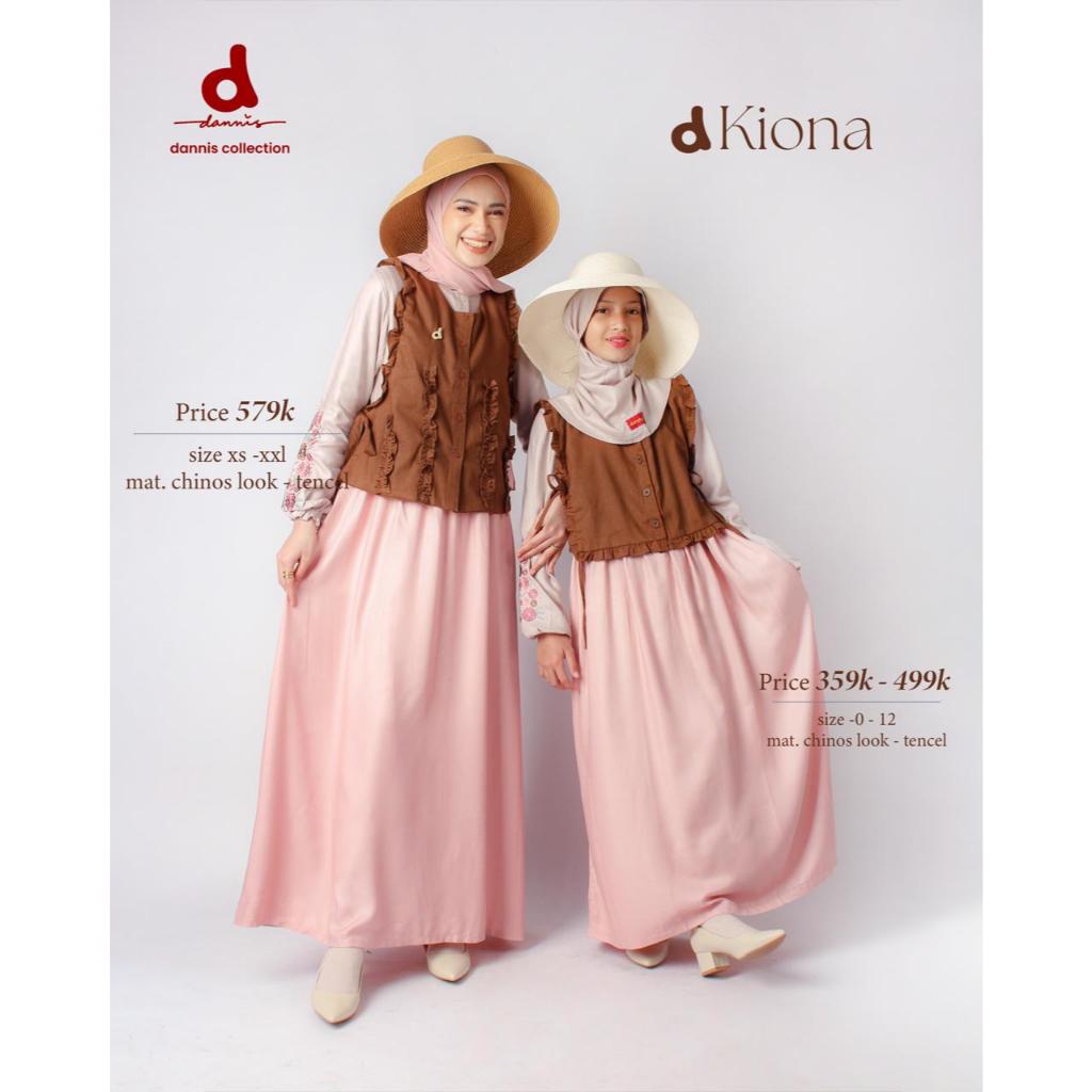 Baju Dannis Terbaru Abaya Dewasa Sarimbit Couple Keluarga D' KIONA PINK Size XXL