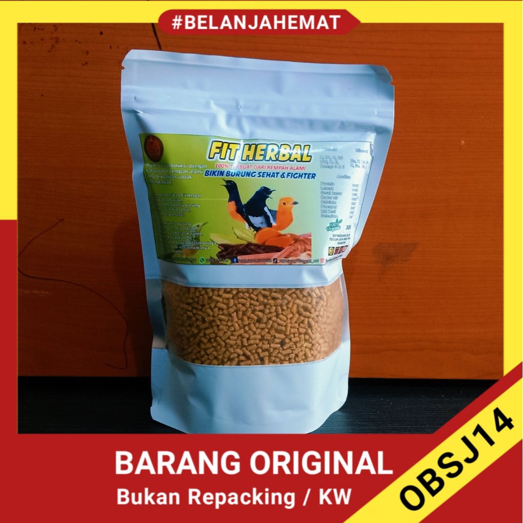 fit herbal pakan burung premium rendah protein voer vit herbal