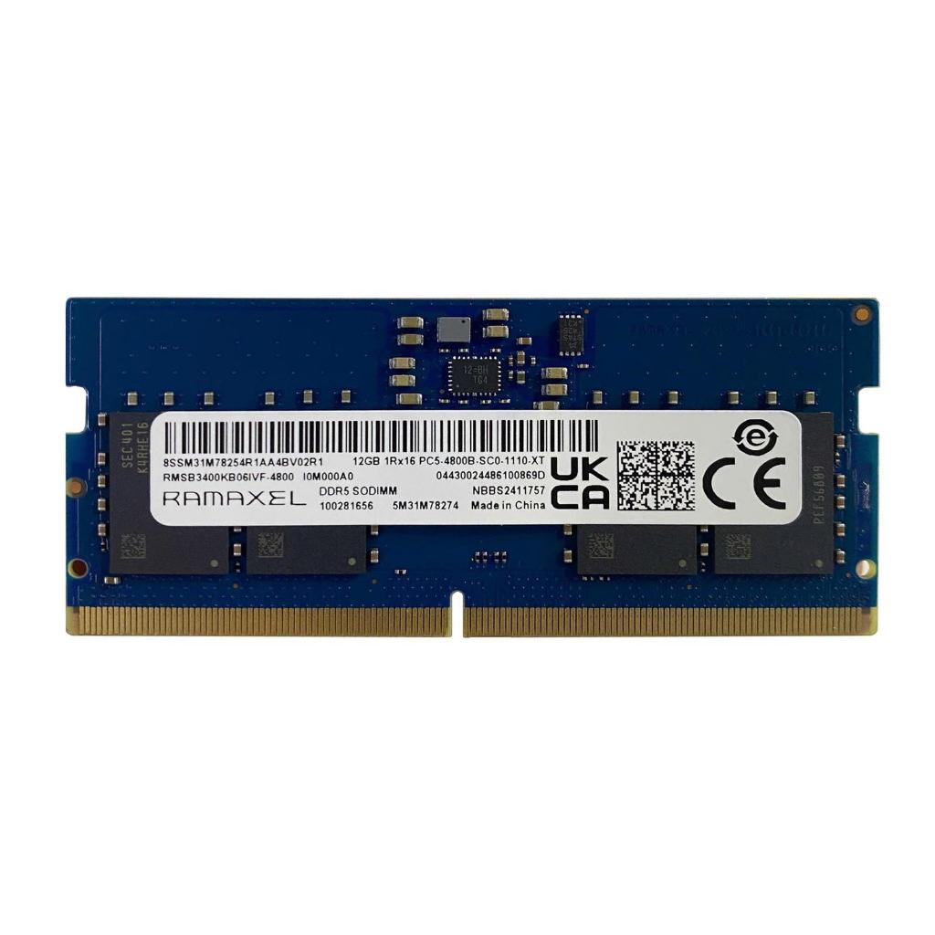 Ramaxel SO-DIMM DDR5 PC38400 4800 Mhz 12GB Lenovo Original RAM Laptop Performa Tinggi