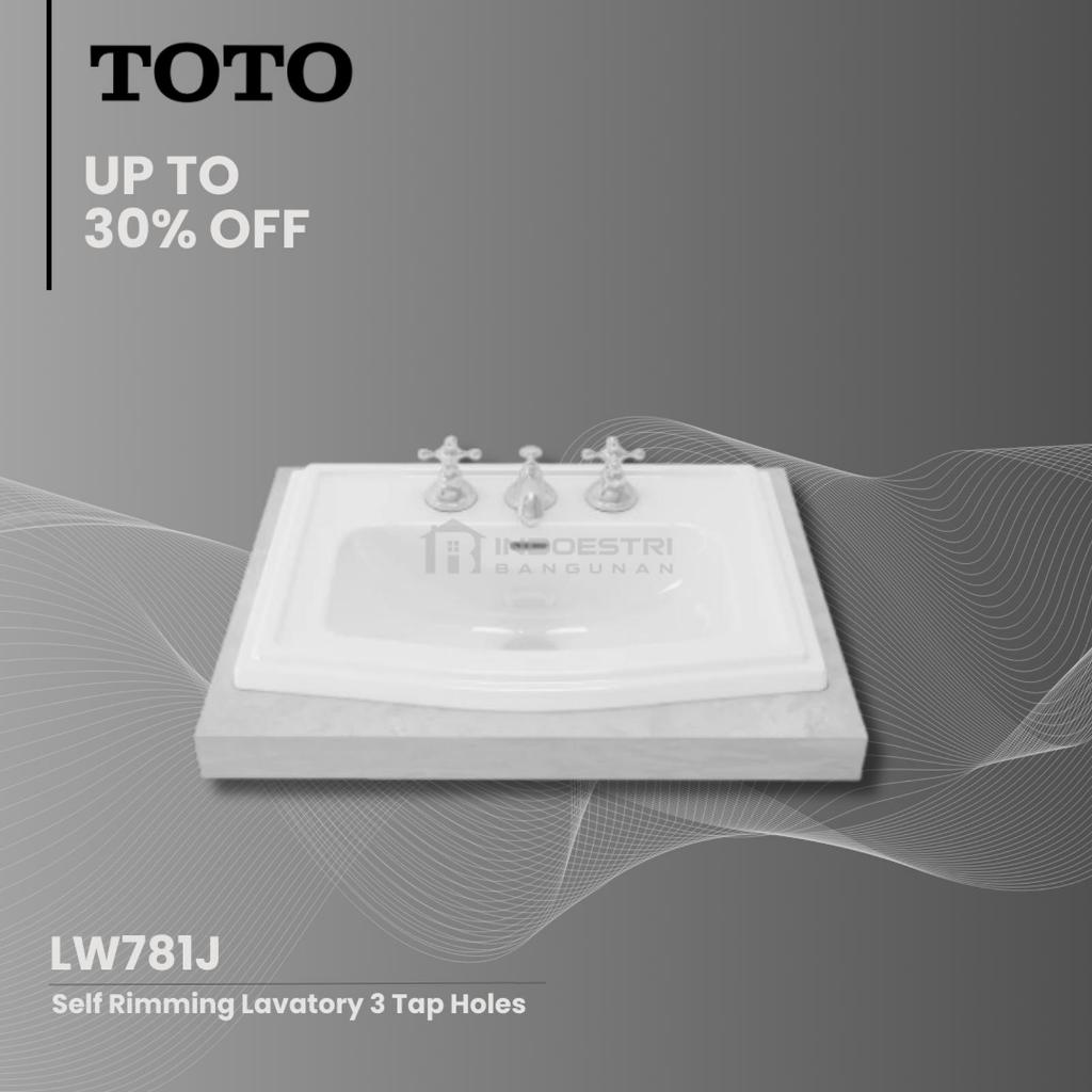 Wastafel Self Rimming TOTO LW781J / TOTO Wastafel Meja (Body Only)
