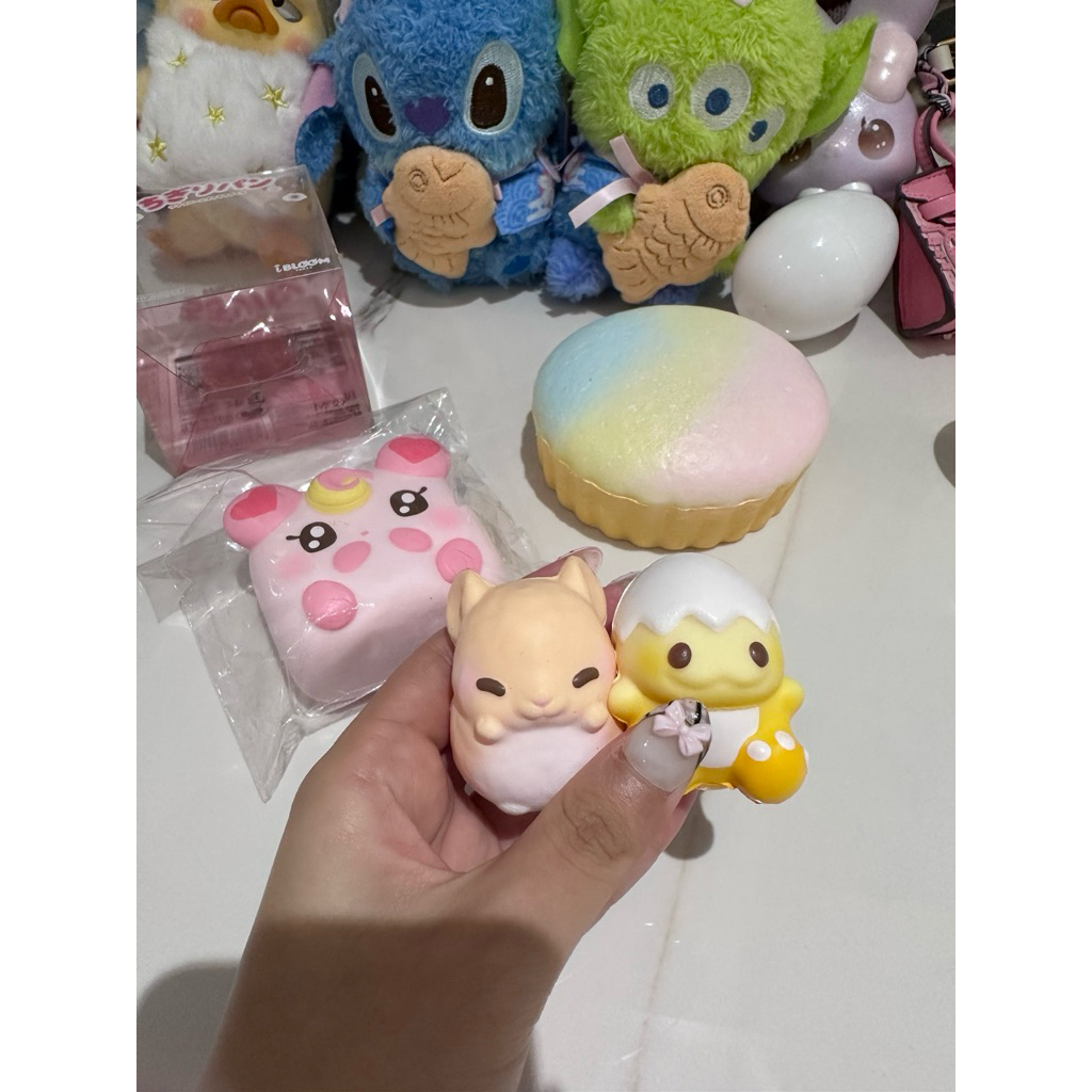 [SALE] SQUISHY IBLOOM chigiri cg loli pink blindegg chinchilla dino junior eggtart