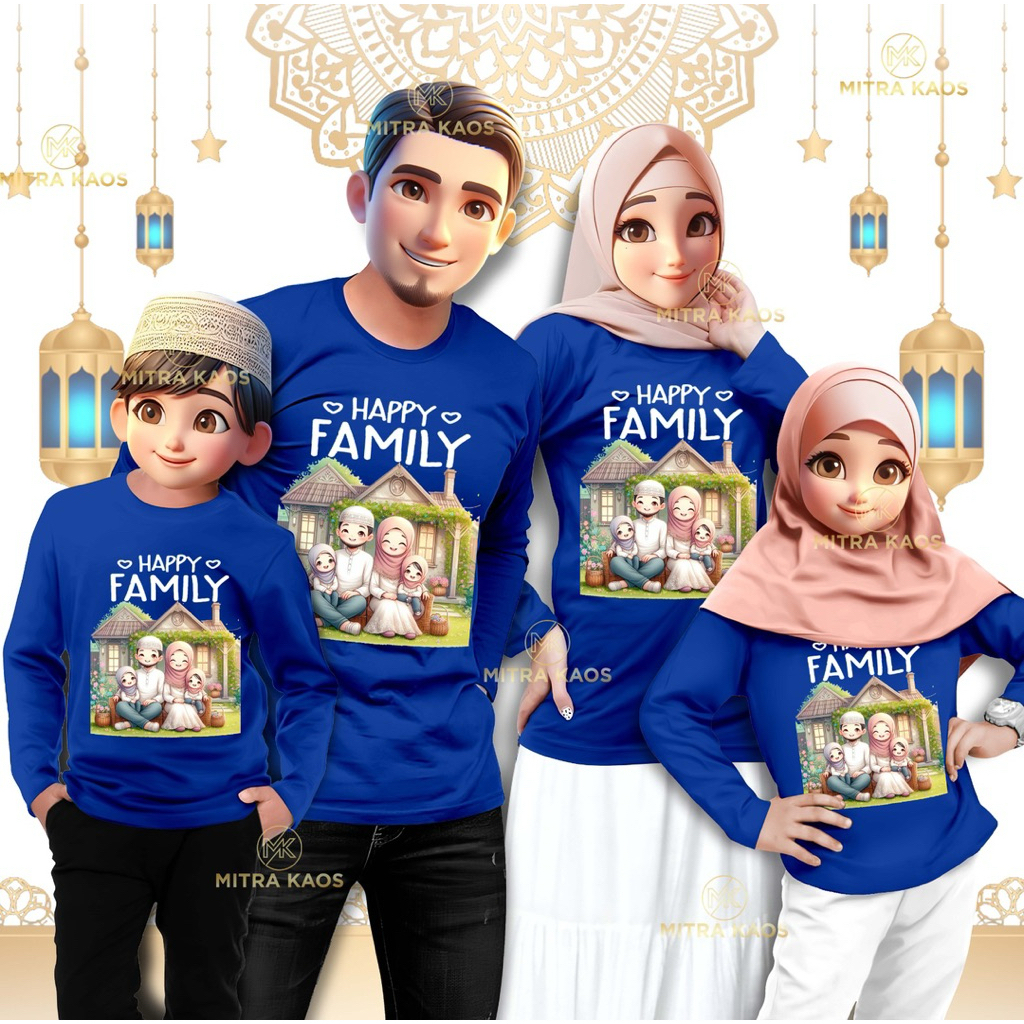 Kaos Family Lebaran 2026 Lengan Panjang