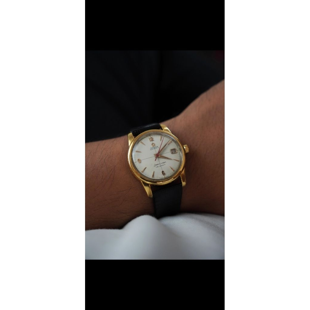 Omega seamaster red hands