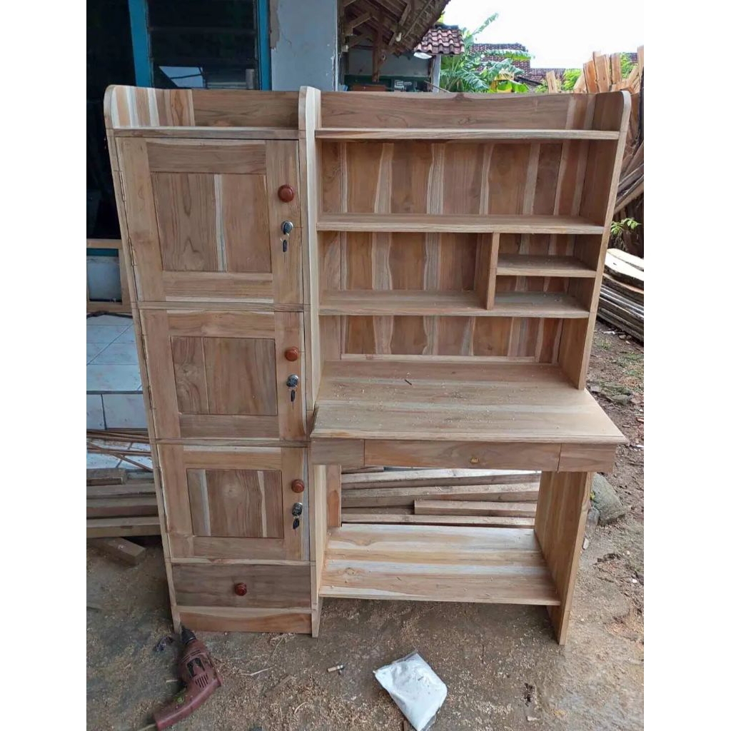 Meja Belajar Anak Meja Belajar kayu jati