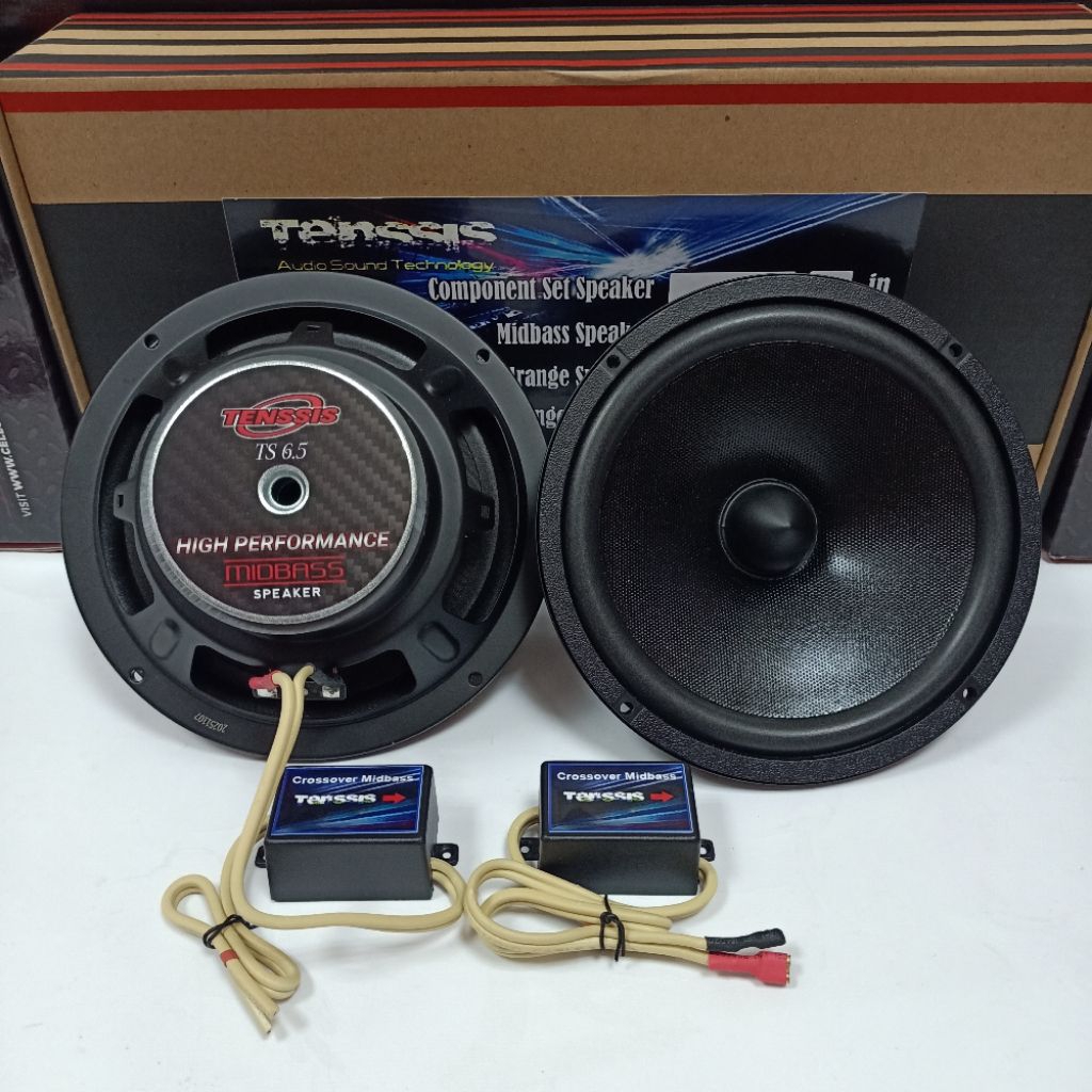 Speaker Midbass Tenssis 6.5inch Plus Crossover Midbass