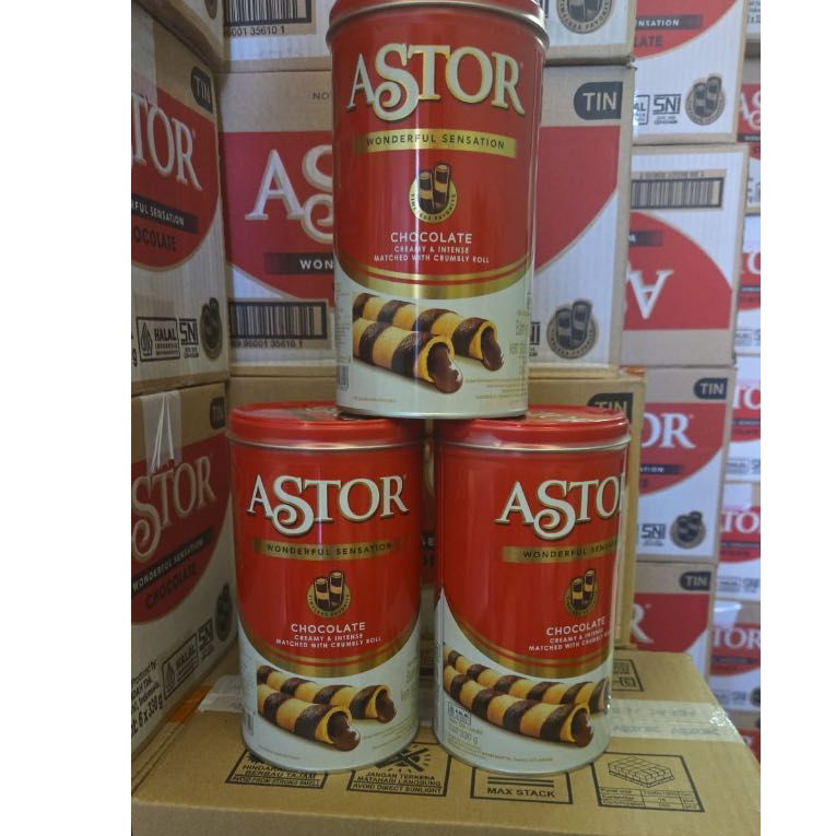 Astor mayora double chocolate - 1 karton isi 6 / Dusan astor mayora kaleng 330gr x 6