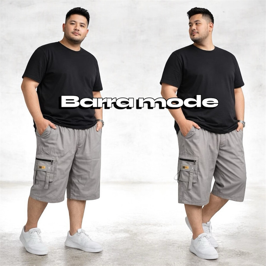 celana 7/8 pria dewasa ring kantong cargo