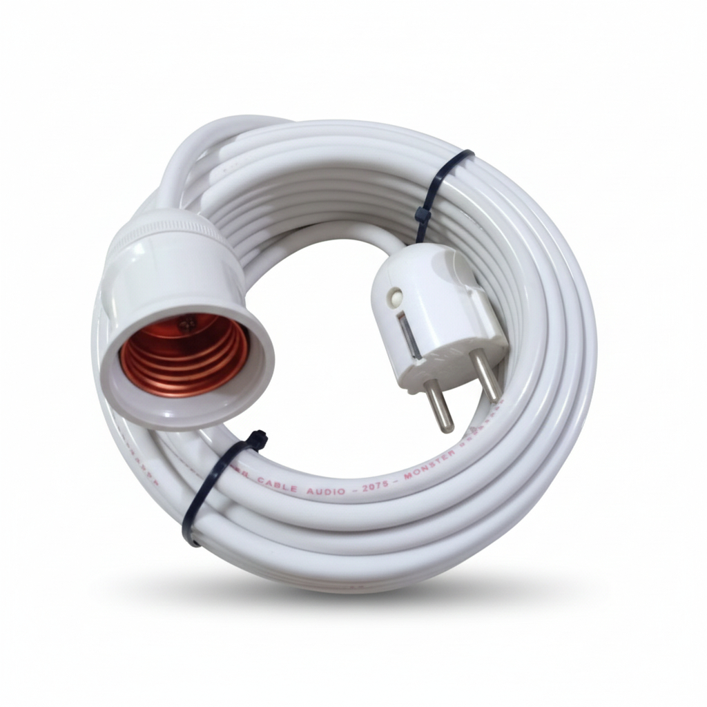 Fitting Lampu Gantung 10meter - Fitting Gantung Kabel - Fiting Lampu Gantung - Fiting Gantung Kabel 