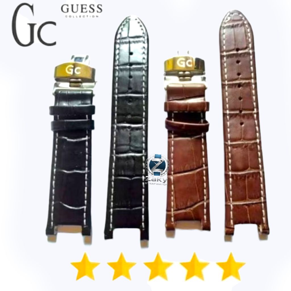 Strap Tali Jam Tangan Kulit Guess Collection Tali Jam Tangan GC